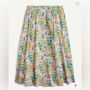 J.Crew button-up midi skirt in Liberty Mini Floral Walk